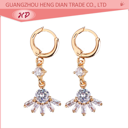 Batch Cubic Zirconia Drop Earrings| White Multicolor Exaggerate Dazzling Fancy CZ Dangle | Hypoallergenic 18k Gold Plated Jewelry for Women