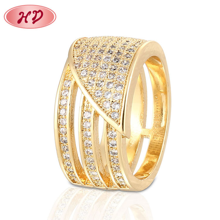 Thick Engagement Ring Wholesale 18k gold plated