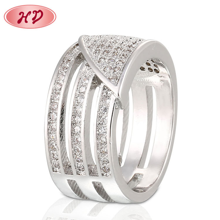 Thick Engagement Ring Wholesale white gold plated