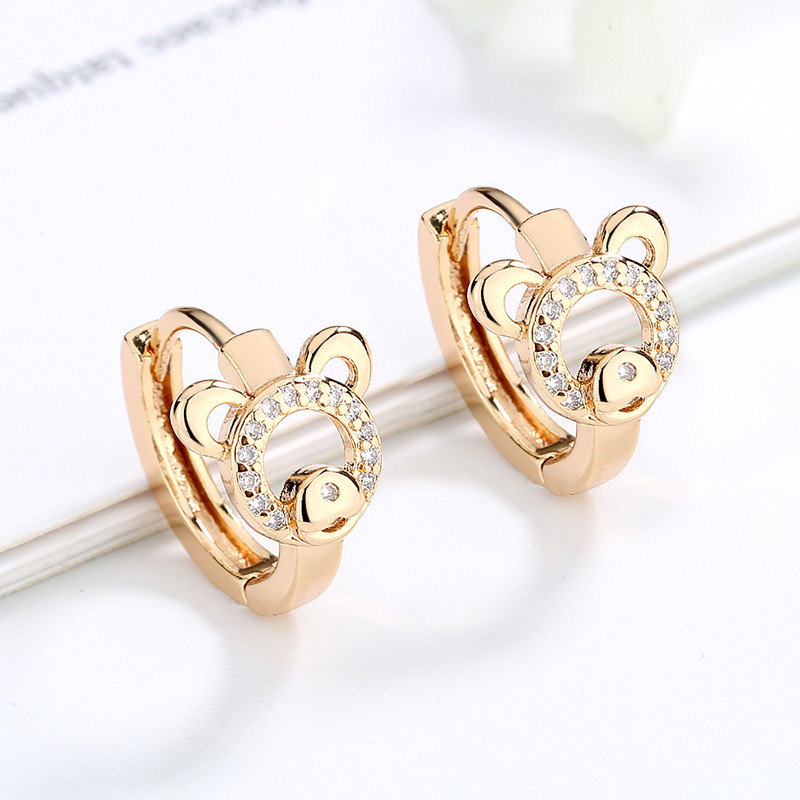 Teddy Bear Cute Huggie Earring