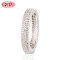 Good Quality Wholesale Custom Engagement Rings| Minimalist Design Thin Wedding Band for Women| 18k Gold Rhodium Plated AAA Cubic Zirconia