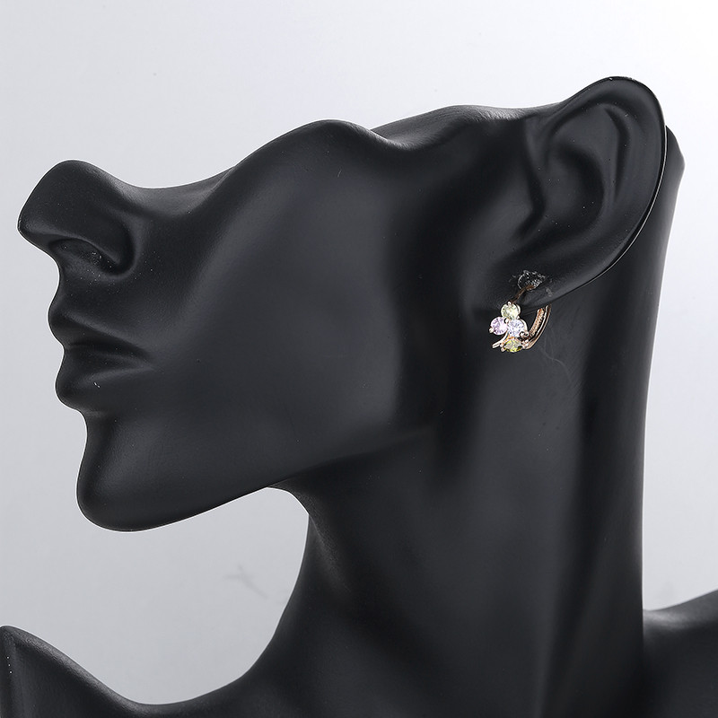 New Creative Grape Brass Huggie Earring multi wearing