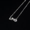 Custom Made Pendant Necklace for Women| LOVE Sign Letters for Romantic Valentine's Day Gifts| AAA Cubic Zirconia Rhodium 18k Gold Plated Brass Jewelry Wholesale