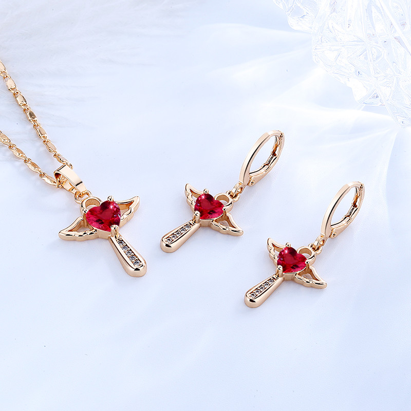 Wings Magic Wand Jewelry Sets red 2