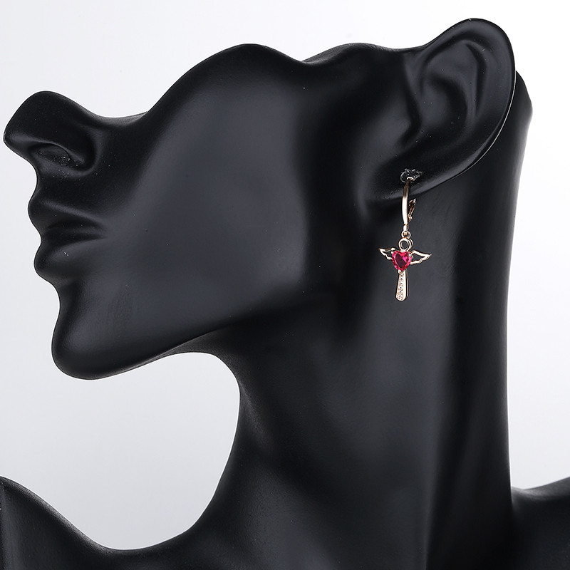 Wings Magic Wand Jewelry Sets red earring