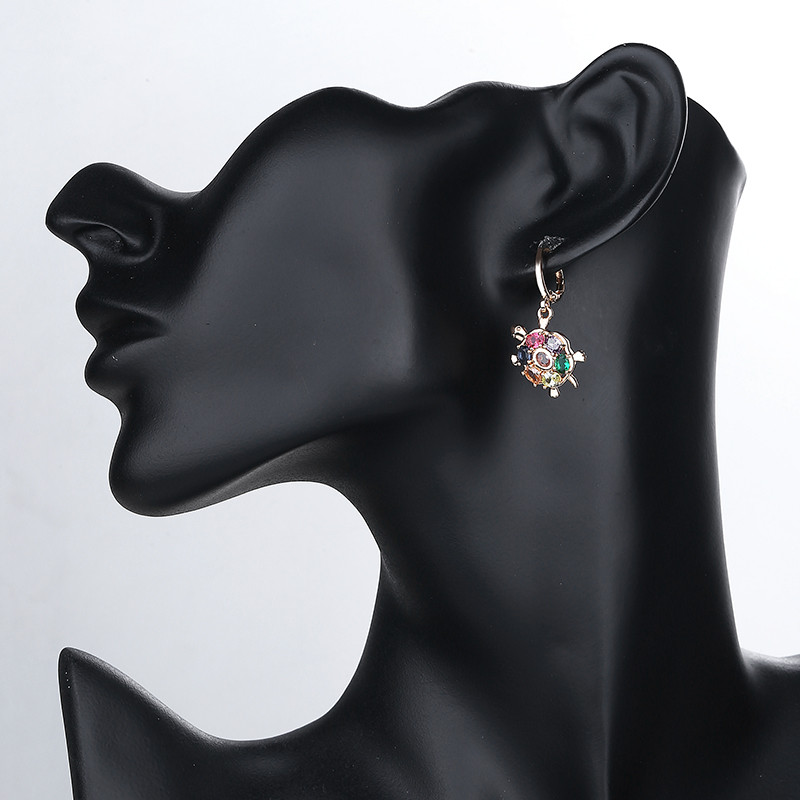 Cubic Zirconia Turtle Jewelry Sets multicolor earring