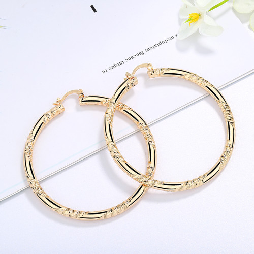 Statement Chunky Gold Large Hoop Earrings Wholesale| Large Hoop Earrings Simple Design For women Sell on Amazon| 18k Gold Plated AAA Cubic Zirconia