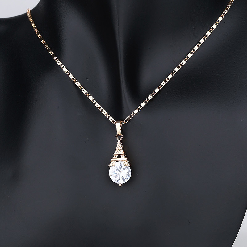 Cubic Zirconia Eiffel Tower Jewelry Sets