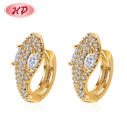 Factory Direct Sale| Iced Out Cubic Zirconia Snake Hugging Hoop Earring| 18k Gold Plated Brass Mayoreo Aretes Aesthetic