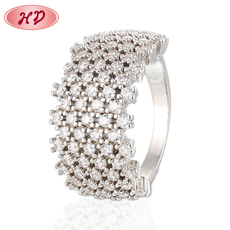 Personalized Women Thick Rings rhodim plated