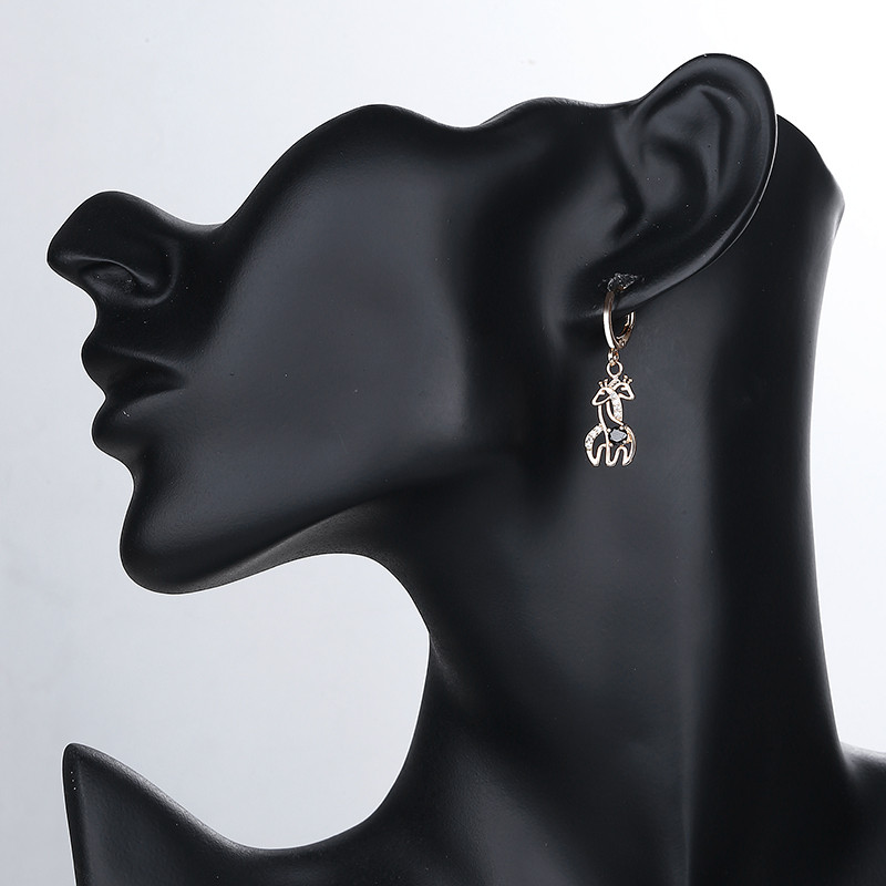 Giraffe Cute Jewelry Set of Earring black