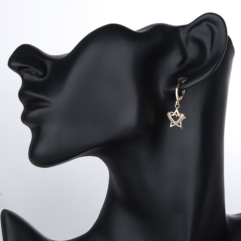 Star with Heart Jewelry Set of Earring and Necklace 3