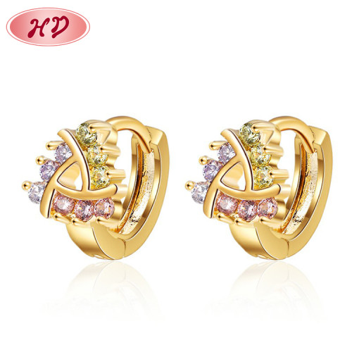 Wholesale Fantasy Earrings for Women| Triangle Basic Earring Simple Design| Oro Laminado 18k Anti-allergic Earings for Girls