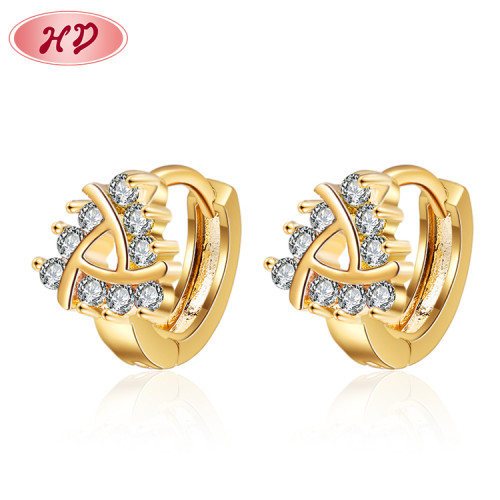 Wholesale Fantasy Earrings for Women| Triangle Basic Earring Simple Design| Oro Laminado 18k Anti-allergic Earings for Girls