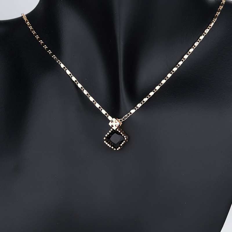 Cubic Zirconia Set of Necklace black