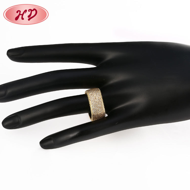 Fashionable Ring Jewelry gold plated wearing