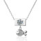 Collares De Moda Wholesale| Fish Pendant Necklace with Cubic Zirconia| 18k Gold Rhodium Plated Brass Jewelry