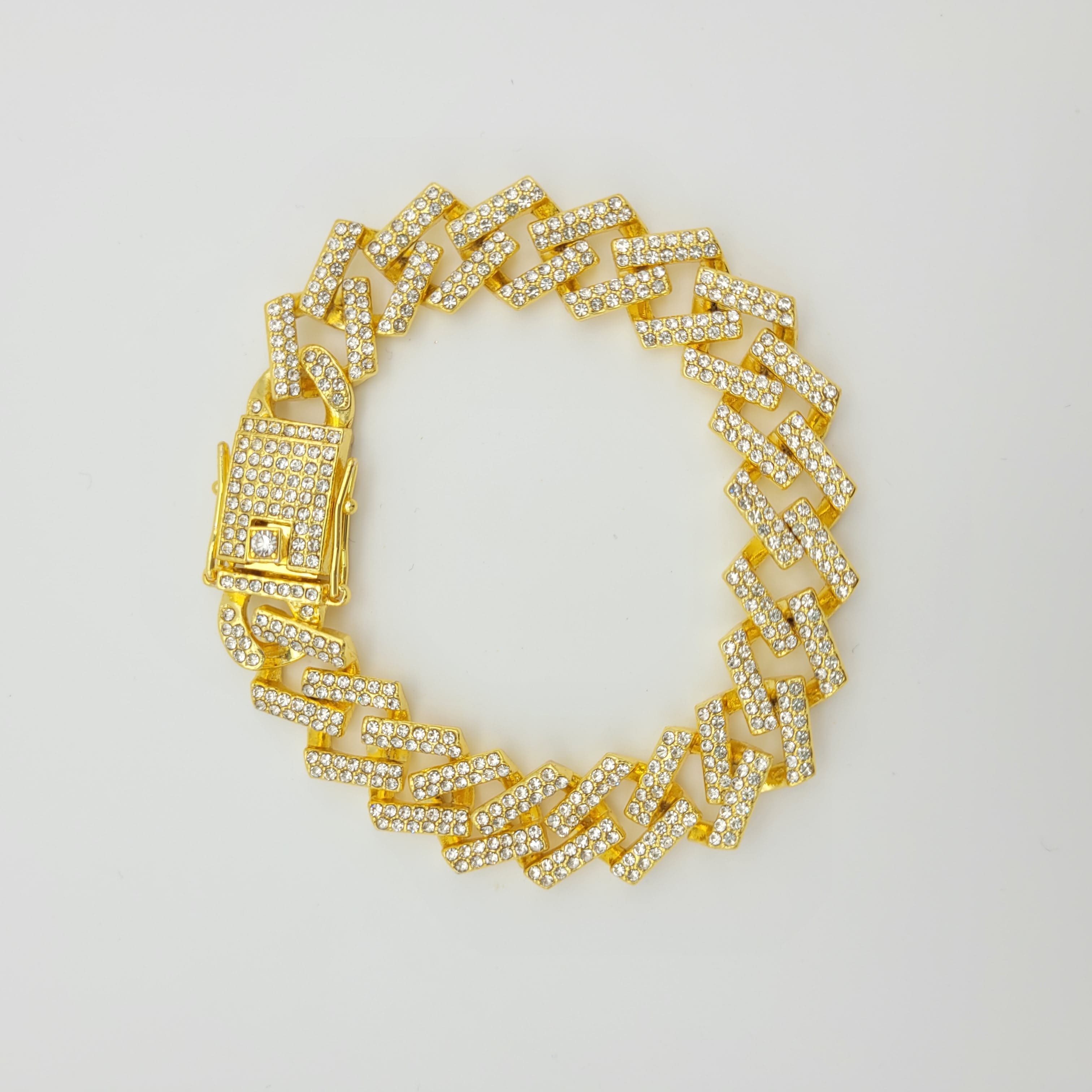 Cuban Link Chain Bracelets golden