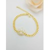 Evil Eye Hip Hop Chain Wholesale| Golden Chain 18k Gold Plated On Brass Bracelet Cuban Chain| Bulk Of Fashion Jewelry for Women