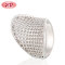 Chunki Promise Cubic Zirconia  Wholesale Exaggerated 18k Gold Plated Rings Jewelry