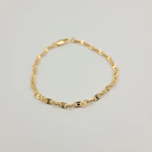 Thin Cuban Link Bracelet  | Proveedores De Joyas HipHop Chain for Women| Brass Fashion Jewelry 18k Gold Micro Paved Non Beads
