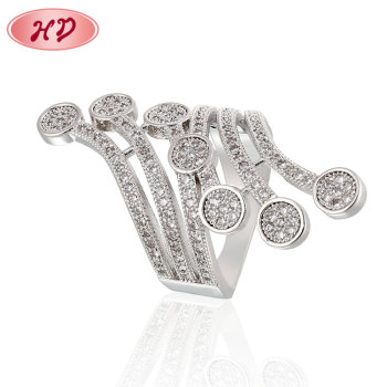 Where To Buy Wholesale Women Rings| Special Fancy Finger Accessories 18k Gold Rhodiun Plated Brass Costume Unique Ring| Cubic Zirconia Anillos Para Mujer