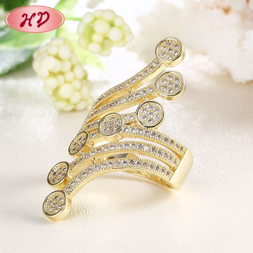 Where To Buy Wholesale Women Rings| Special Fancy Finger Accessories 18k Gold Rhodiun Plated Brass Costume Unique Ring| Cubic Zirconia Anillos Para Mujer