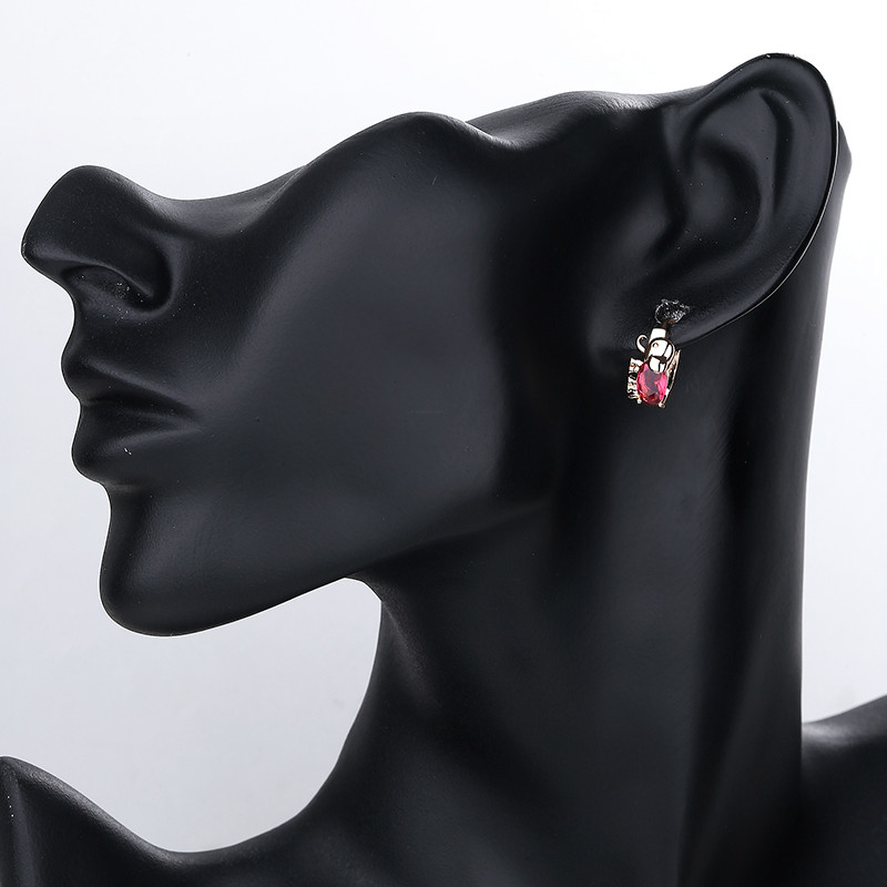 Spider Women's Earrings white wearing