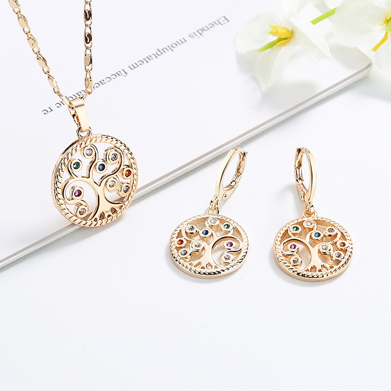 Cross Catholic Pendant Necklace Sets