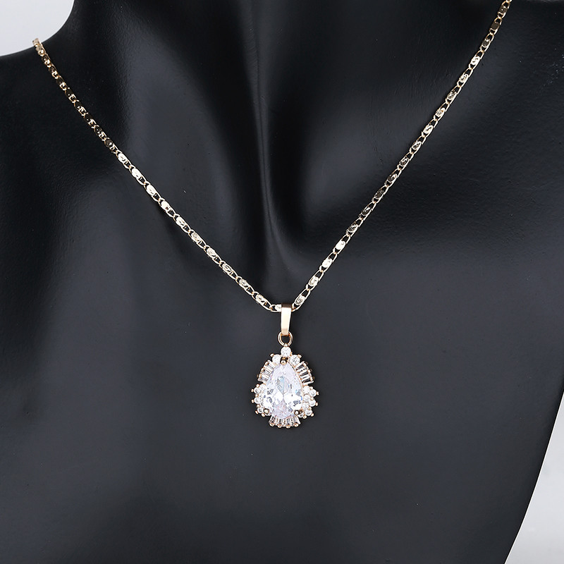 Dainty Shinning Water Drop Jewlry Set