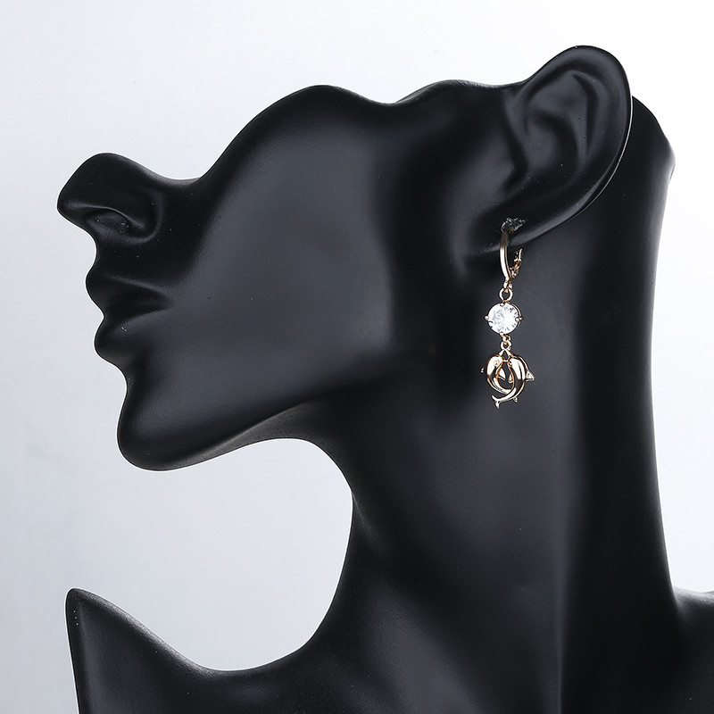 swan drop earrings