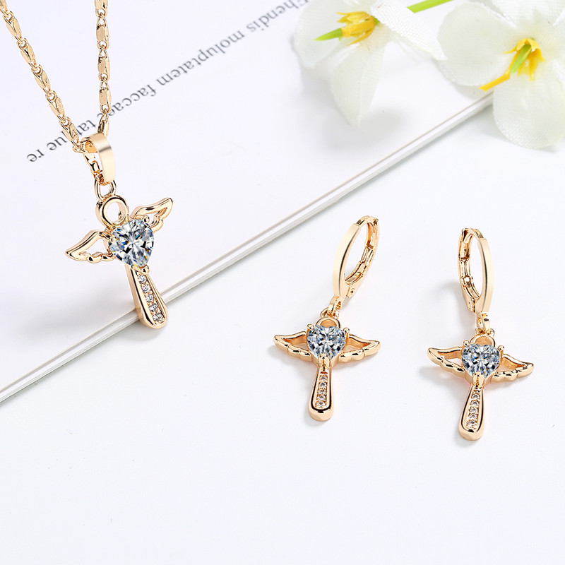 Dainty Shinning Swan Jewlry Set