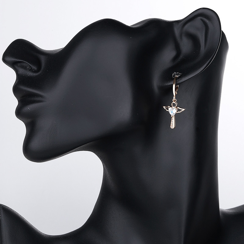 swan drop earrings