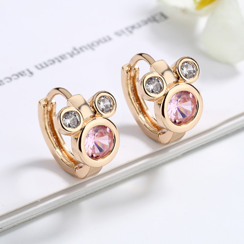 Wholesale Luxury Famous Designer | Mickey Mouse Earings Brand | 18k Gold Filled Hoop Stud Earrings For Women