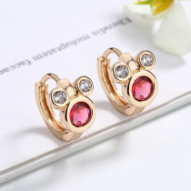 Top Fashion Statement 18k Gold Plated Hoop Stud Earrings by Famous Designer Wholesale