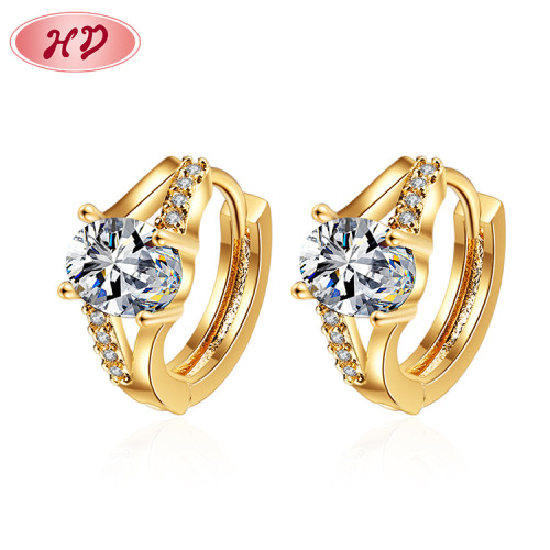 Wholesale Stainless Steel | 18K Gold Plated AAA Cubic Zirconia | Fine Jewelry Earrings Stud  Women Statement Earring