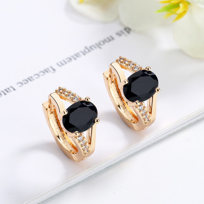 Wholesale Stainless Steel | 18K Gold Plated AAA Cubic Zirconia | Fine Jewelry Earrings Huggies Women Statement Earring