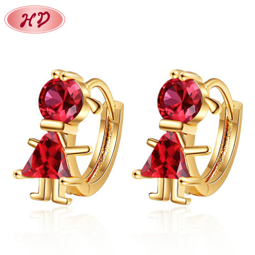 Custom Luxury Famous Brand | Cute Doll Zircon Bridal | Hoop Earrings Jewelry For Women