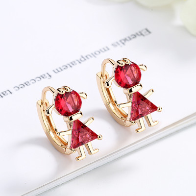 Custom Luxury Famous Brand | Cute Doll Zircon Bridal | Hoop Earrings Jewelry For Women