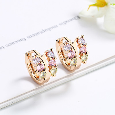 Fashion Chunky | 18K Solid Gold Plated | Butterfly Hoop Huggies Earrings | Tarnish Free For Women Earring