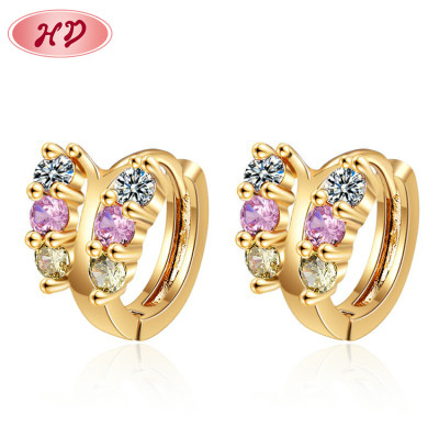 Fashion Chunky | 18K Solid Gold Plated | Butterfly Hoop Huggies Earrings | Tarnish Free For Women Earring