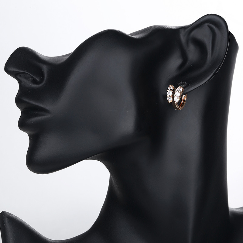 CZ Butterfly Zircon Huggie Earrings 