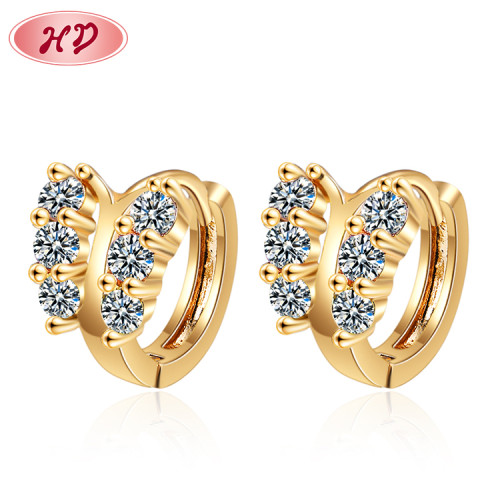 Fashion Chunky | 18K Solid Gold Plated | Butterfly Hoop Huggies Earrings | Tarnish Free For Women Earring
