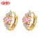Free Shipping | Chunky 18K Gold Plated | Rhombus Cz Cubic Zirconia Earrings | Hypoallergenic Jewelry | Women Stud Earings