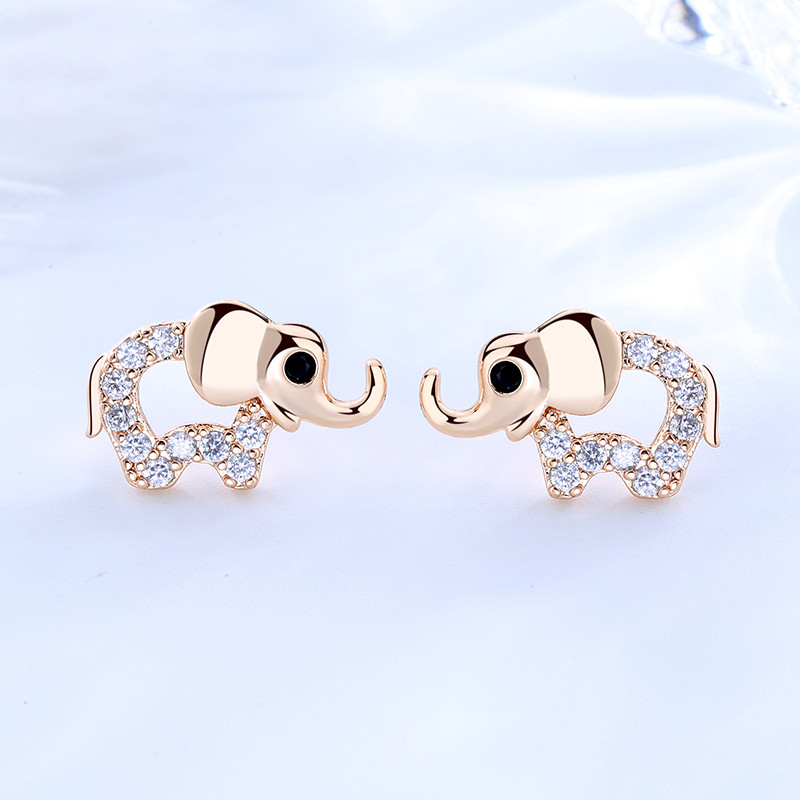 CZ Monarch Butterfly Stud Earrings 