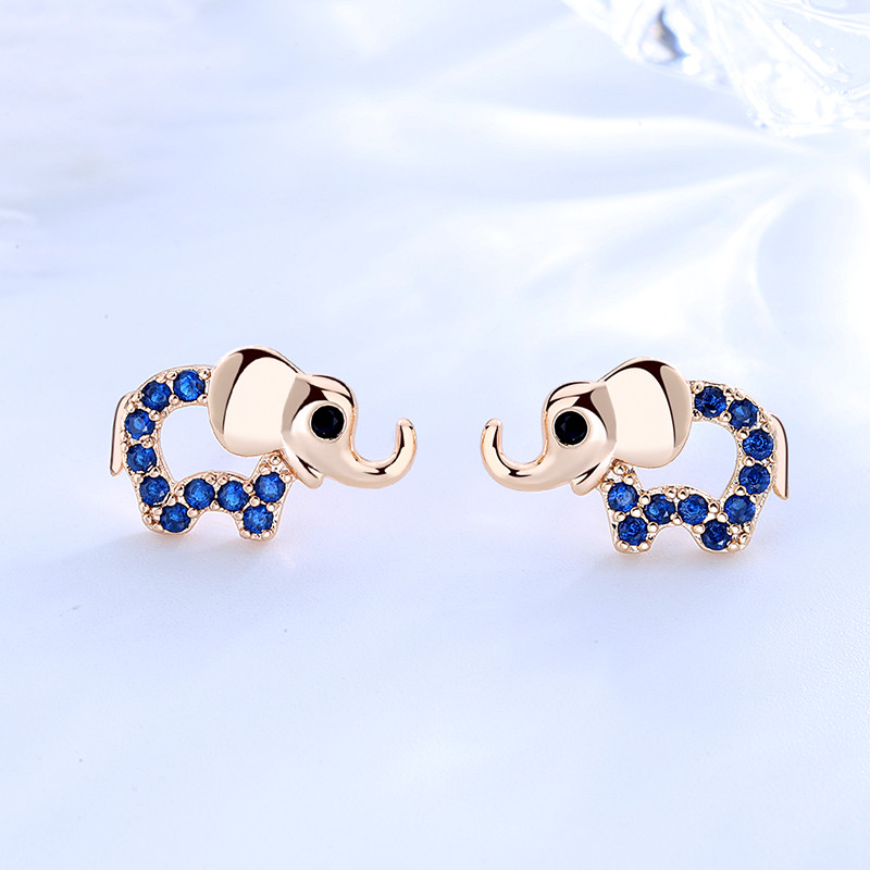 CZ Monarch Butterfly Stud Earrings 