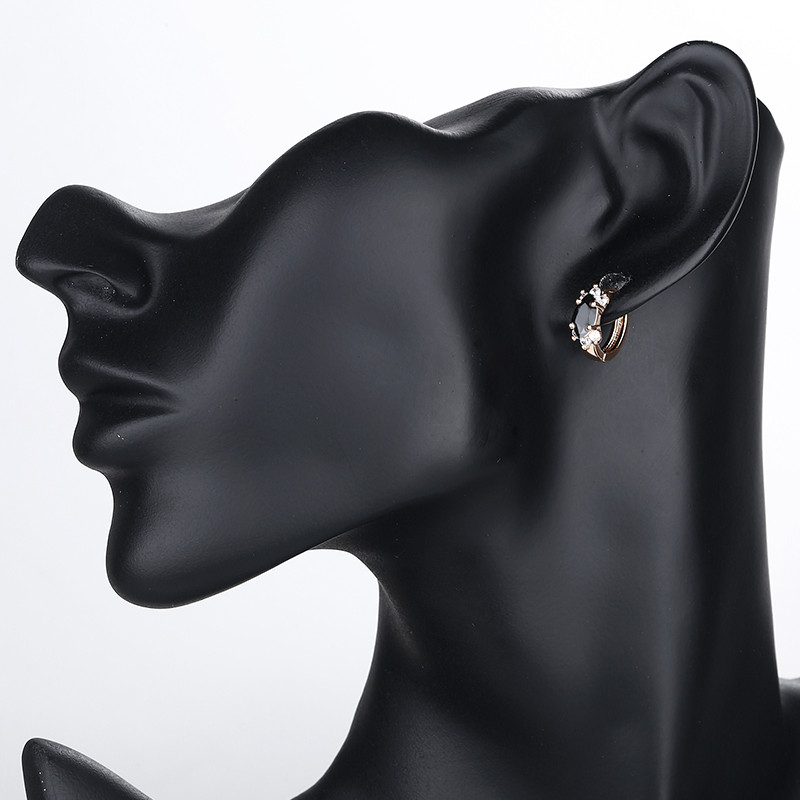 CZ Monarch Butterfly Stud Earrings 