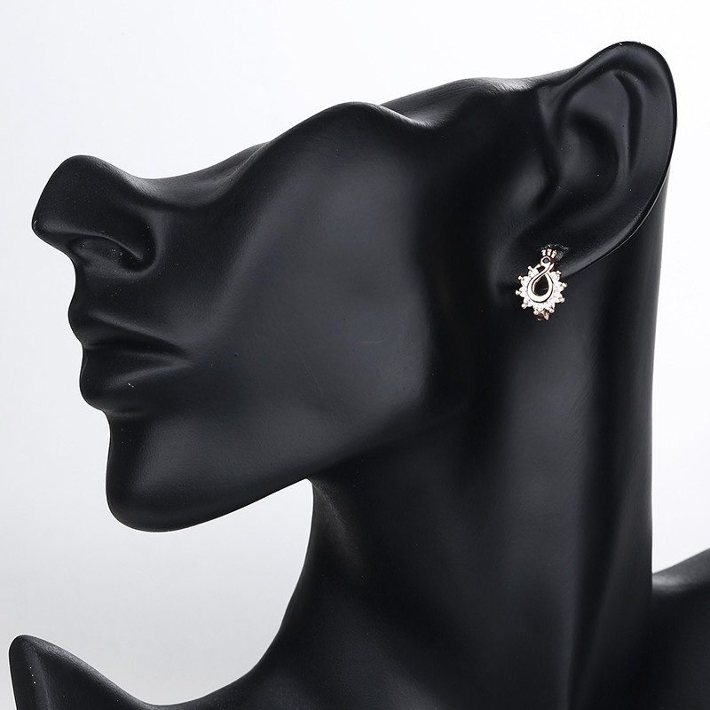 CZ Monarch Butterfly Stud Earrings 