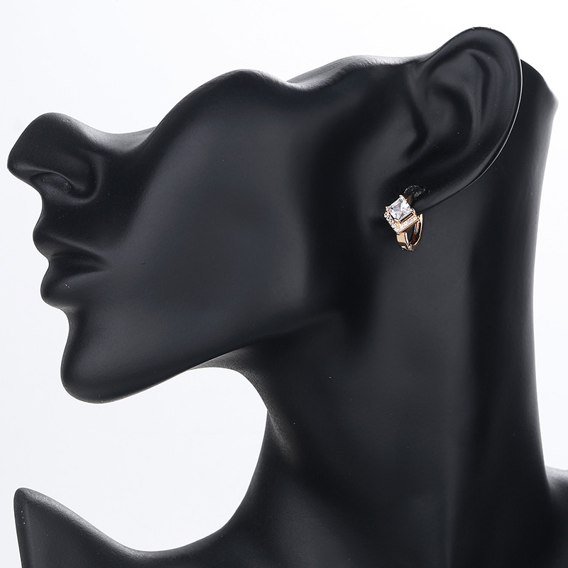 CZ Monarch Butterfly Stud Earrings 