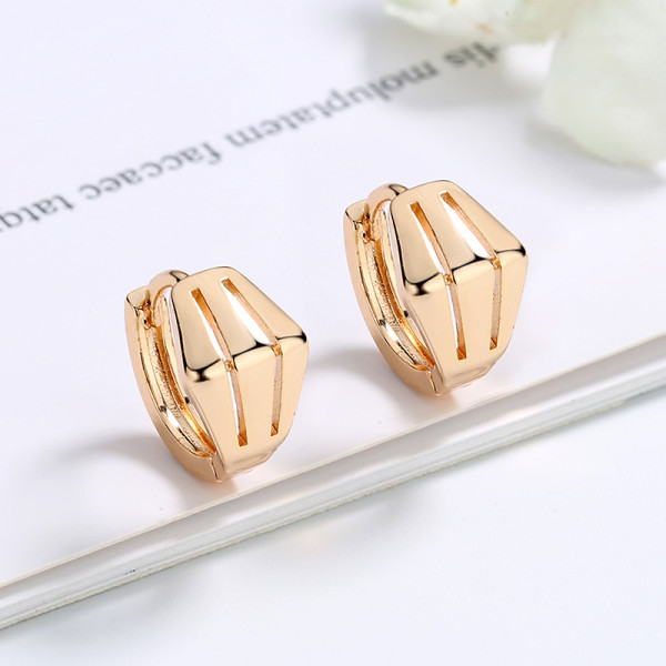 Wholesale Irregular Huggies Earring | 18K Gold Plated Jewelry |  Women For Girls Gift